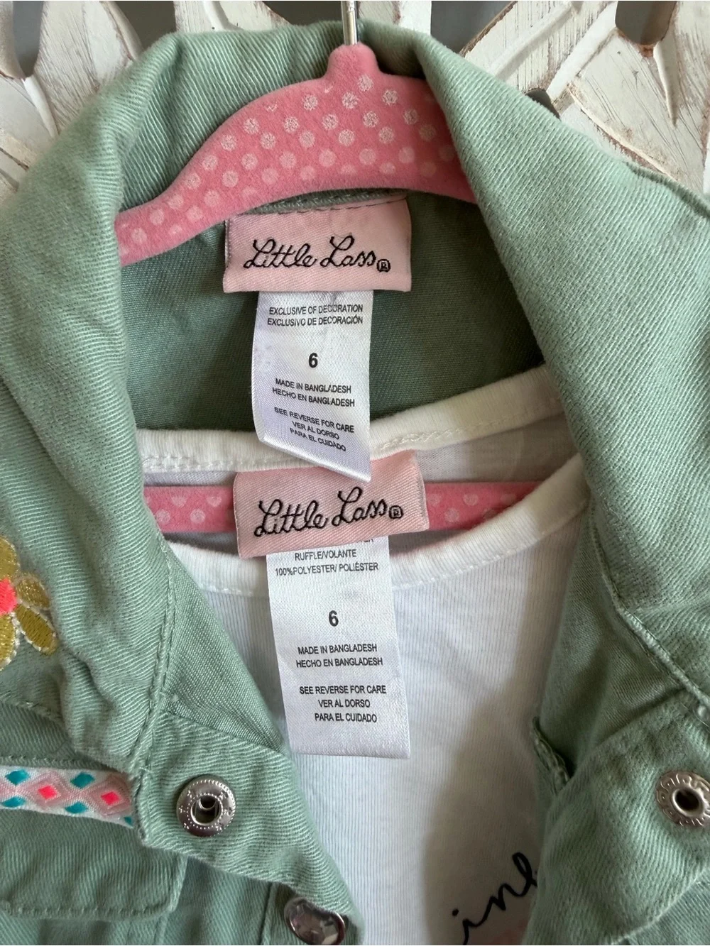 Little Lass Girls Size 6 Rainbow Tulle Top & Butterfly Vest Set